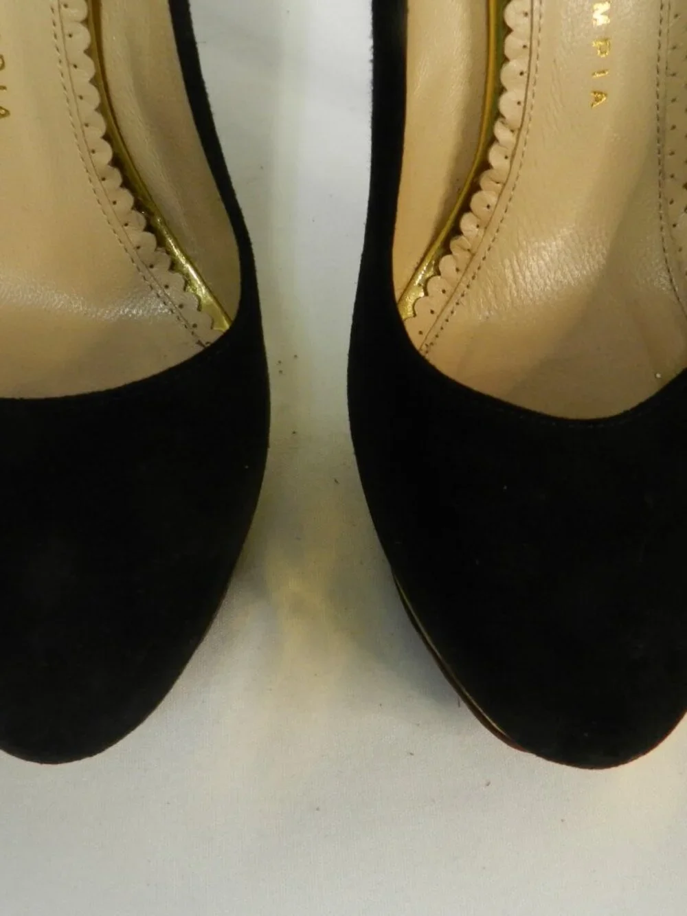 Charlotte Olympia front suede